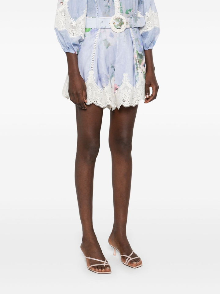 Zimmermann Shorts Clear Blue