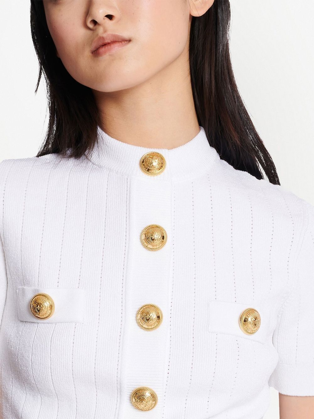 Balmain Knit Button Sweater