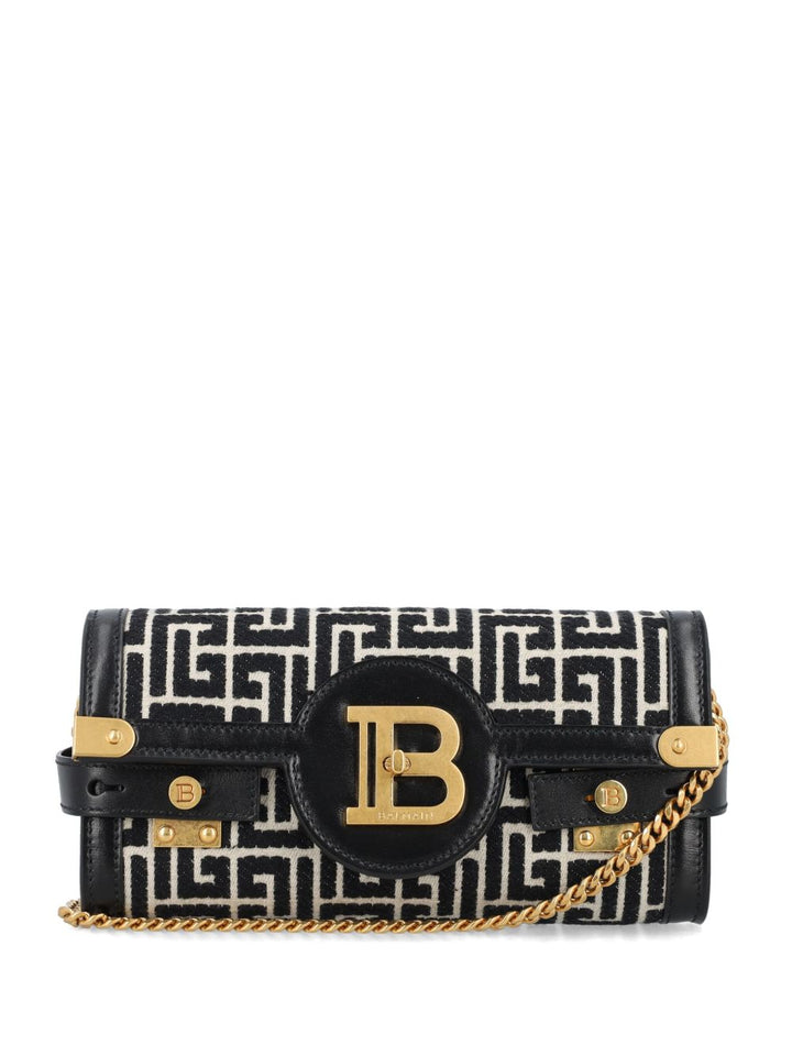 Balmain Bags B Buzz Small Jacquard Black