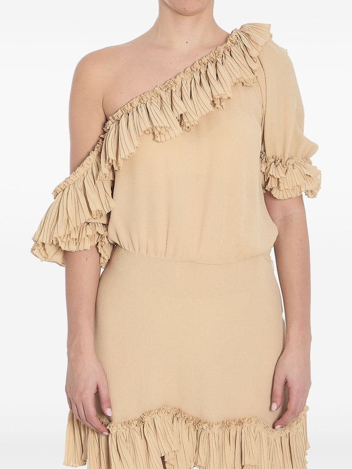 Saint Laurent Dresses Beige Mini Dress