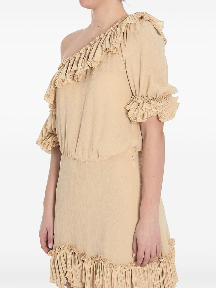 Saint Laurent Dresses Beige Mini Dress