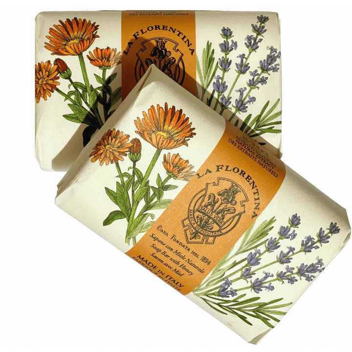 La Florentina Bar Soaps Single Lavender & Marigold Bar Soap 200g Set of 3 Pcs Brand