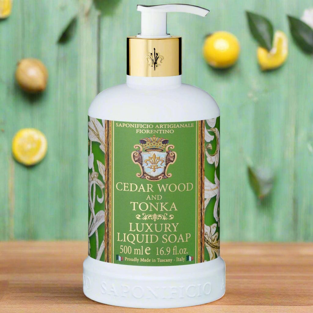 Saponificio Artigianale Fiorentino Body and Hand Wash Bundles Cedar Wood & Tonka Hand Wash Cedar Wood & Tonka Hand Wash Brand