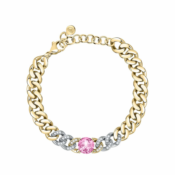 Chiara Ferragni Bracelet Chiara Ferragni Chain Collection Pink Stone Gold Bracelet Brand