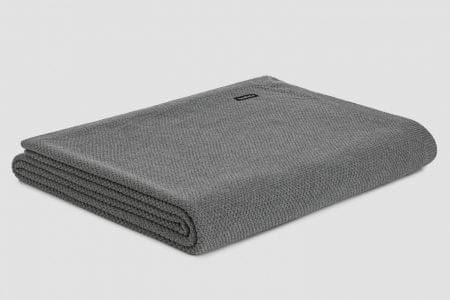 Bemboka Cotton Blankets Super King 220x280 Grey Bemboka Moss Stitch Cotton Blankets  Pre-Shrunk Brand