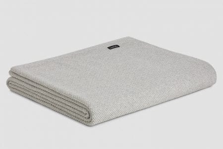 Bemboka Cotton Blankets Super King 220x280 Oyster Bemboka Moss Stitch Cotton Blankets  Pre-Shrunk Brand