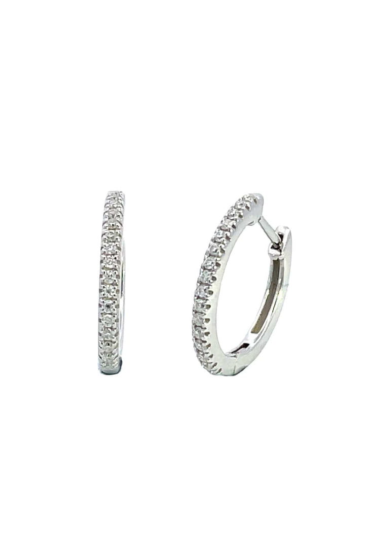 Georgini Earrings Georgini Gold Hoops 0.15tcw In 9ct White Gold Earrings Georgini Gold Hoops 0.15tcw In 9ct White Gold Earrings Brand