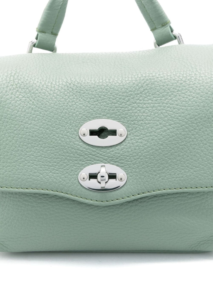 Zanellato Handbag UNI Zanellato Bag Mint Green Twist-lock Zanellato Mint Green Italian Leather Bag  at Italian Luxury Group Brand