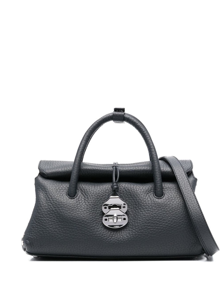 Zanellato Handbag UNI Zanellato Midnight Black Handbag Zanellato Midnight Black Leather Handbag at Italian Luxury Group Brand