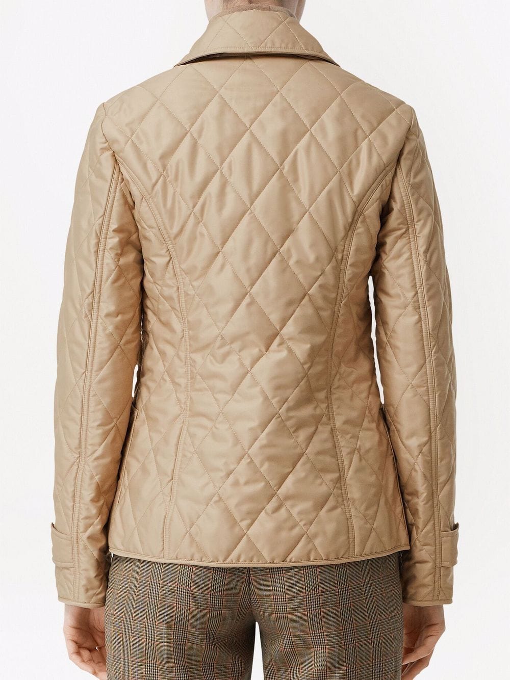 Burberry Jackets XS Burberry Jackets Beige Burberry beige quilted jacket with button fastening and check lining. Brand