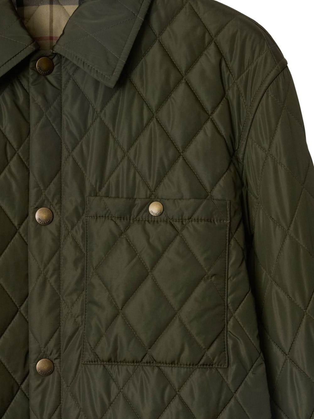 Burberry Jackets Burberry Quilted Jackets Green Burberry Quilted  green quilted jacket with diamond pattern and Vintage Check lining. Brand