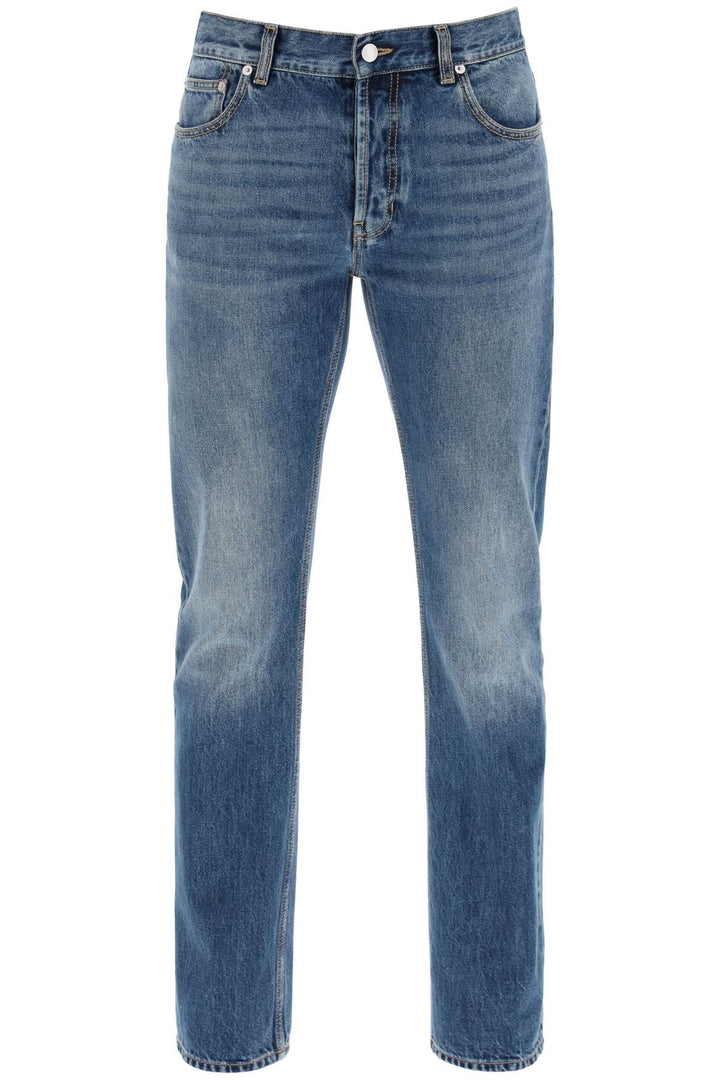 Alexander Mcqueen Jeans Alexander Mcqueen straight leg jeans with faux pocket on the back. Alexander Mcqueen straight leg jeans with faux pocket on the back. Brand