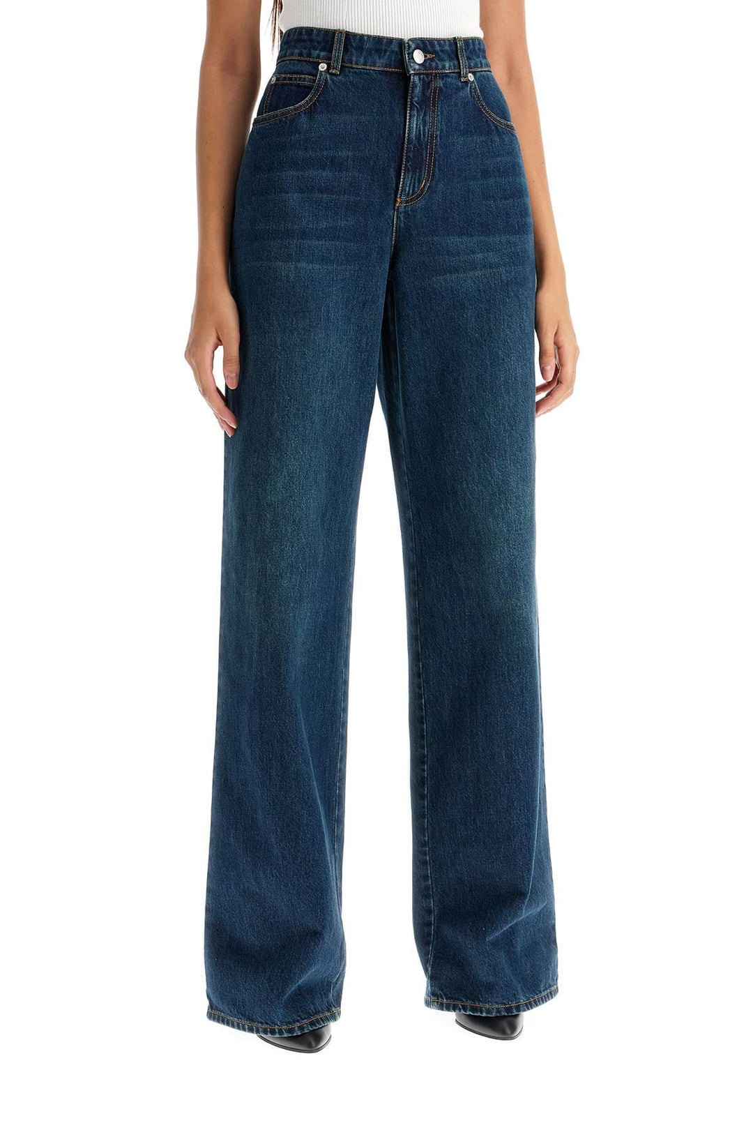 Alexander Mcqueen Jeans Alexander Mcqueen Wide Leg Jeans Alexander Mcqueen Wide Leg Jeans Brand