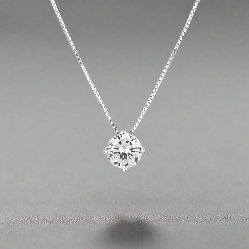 Georgini Necklace Georgini Gold Moissanite Pendant 1tcw In 9ct White Gold Georgini Gold Moissanite Pendant 1tcw In 9ct White Gold Brand