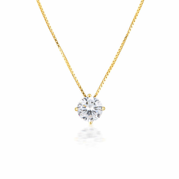 Georgini Necklace Georgini Gold Moissanite Pendant 1tcw In 9ct Yellow Gold Georgini Gold Moissanite Pendant 1tcw In 9ct Yellow Gold Brand