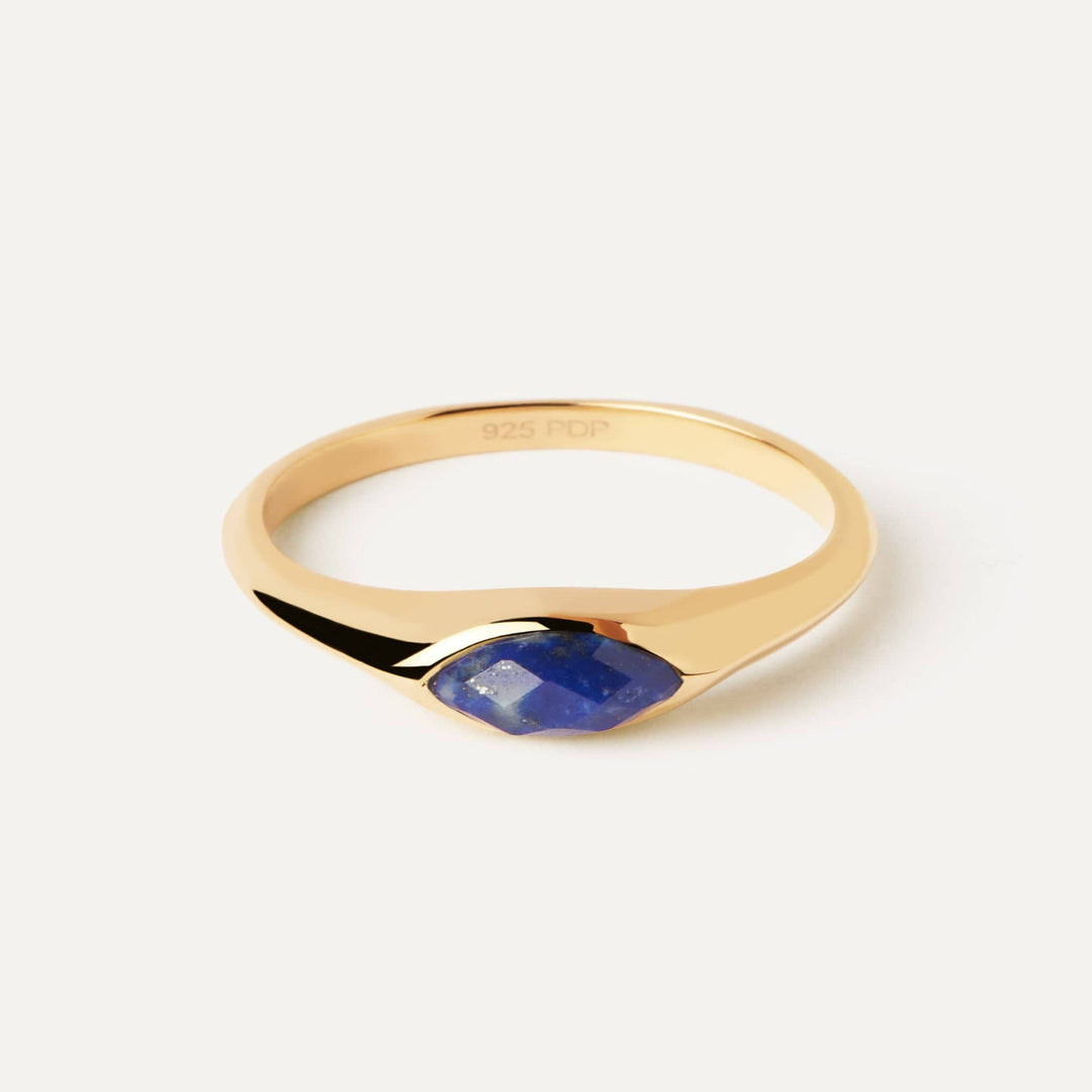 PDPaola Rings PDPaola Nomad Lapis Lazuli Stamp Ring Brand