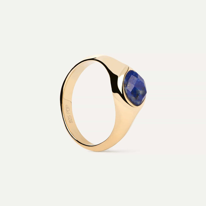 PDPaola Rings PDPaola Nomad Lapis Lazuli Stamp Ring Brand