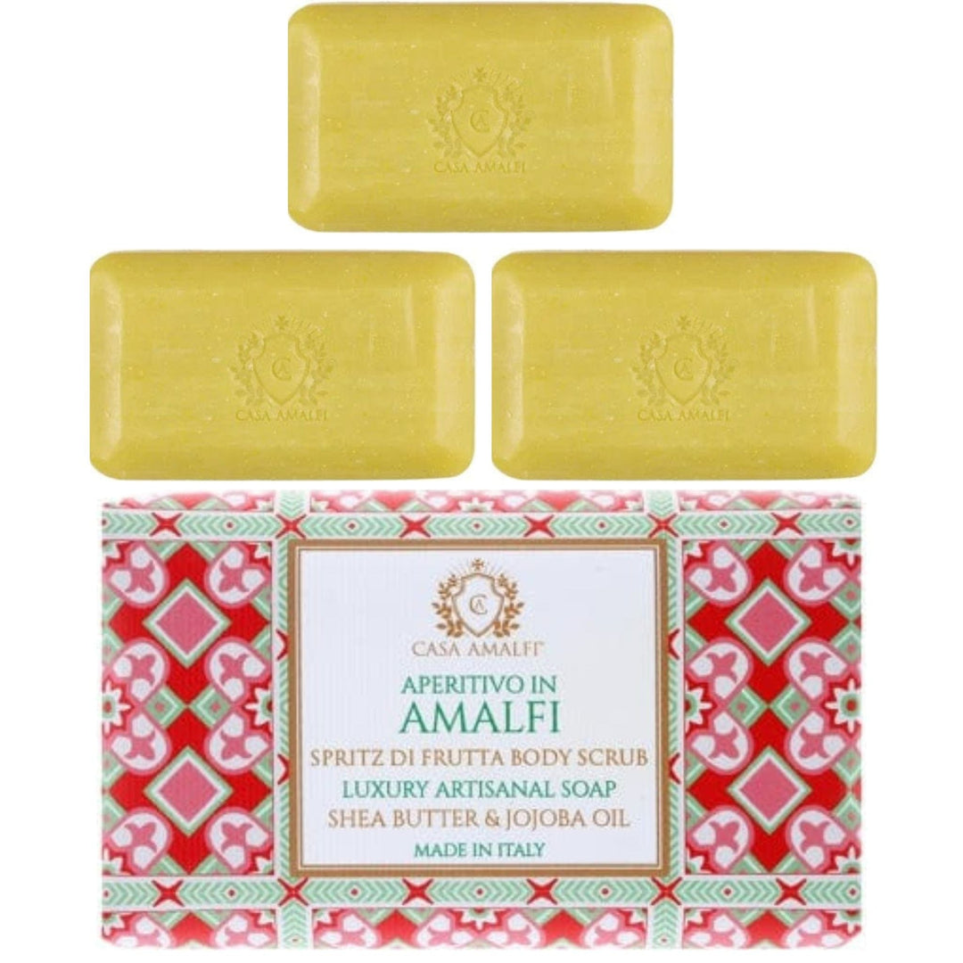 Casa Amalfi Set of Body Soaps Casa Amalfi Aperitif Body Scrub - Fruit Spritz 150g Set of 3Pcs Aperitivo in Amalfi Body Scrub Amalfi Cost Brand