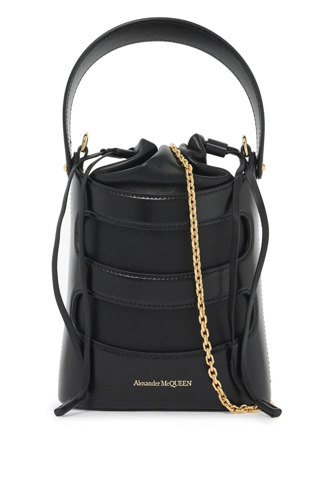 Alexander Mcqueen Shopper os Alexander Mcqueen mini bucket bag by the rise Alexander McQueen Rise Mini Bucket Bag – Luxury Leather & Gold Details Brand