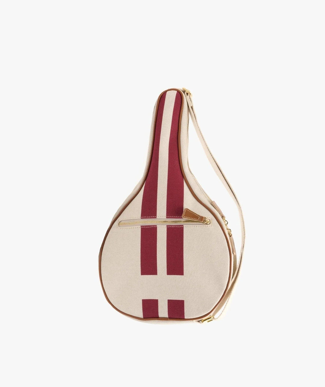 MyStyleBags Tennis Racket Holder My Style Bags Padel Racket Holder Bordeaux Stripes My Style Bags The go To Padel Racket Holder Red Stripes Brand