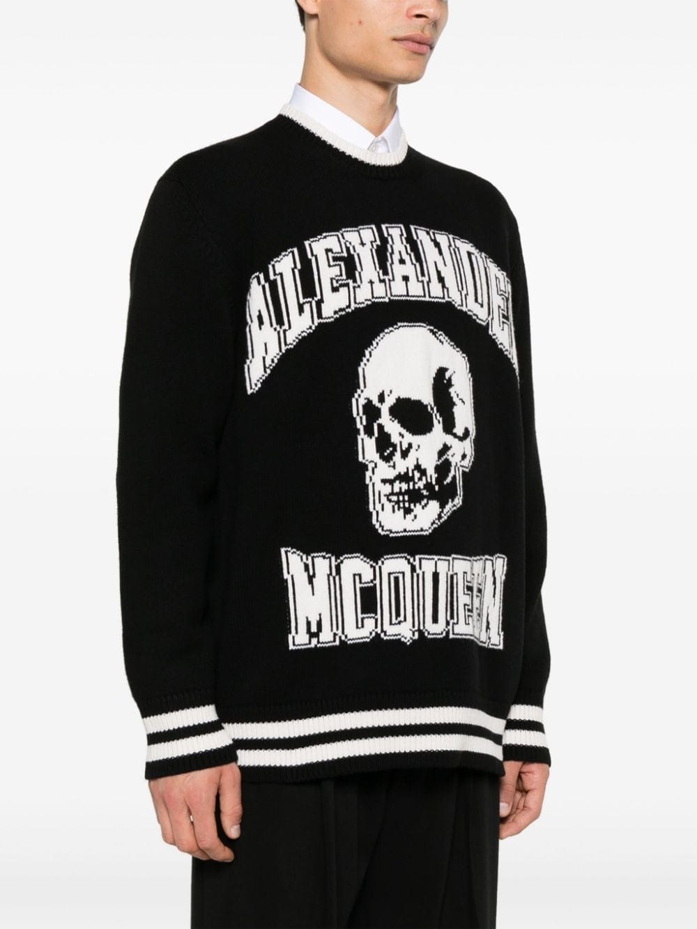 Alexander Mcqueen Topwear S Alexander McQueen Sweaters Black Alexander McQueen Sweaters Black Brand