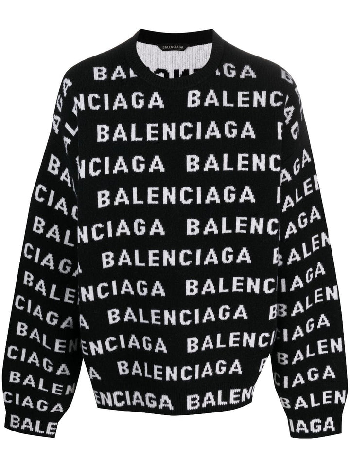 Balenciaga Topwear S Balenciaga Sweaters Black Balenciaga Sweaters Black Brand