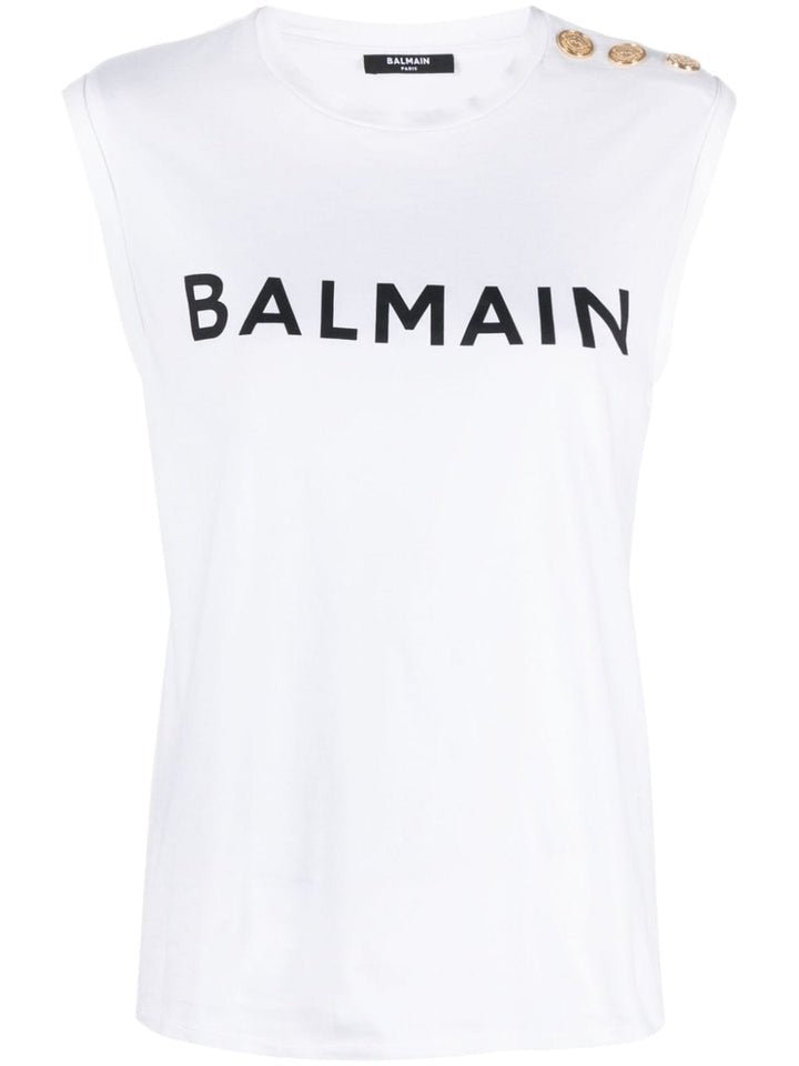 Balmain Topwear Balmain Top White Balmain Top White Brand