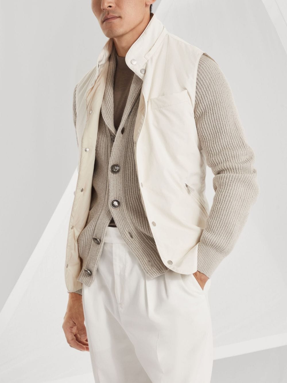 Brunello Cucinelli Topwear Brunello Cucinelli Sweaters Beige Brunello Cucinelli Sweaters Beige Brand