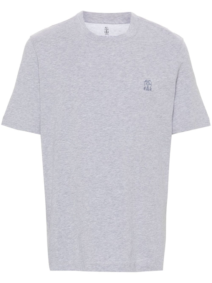 Brunello Cucinelli Topwear S Brunello Cucinelli T-shirts and Polos Grey Brunello Cucinelli T-shirts and Polos Grey Brand