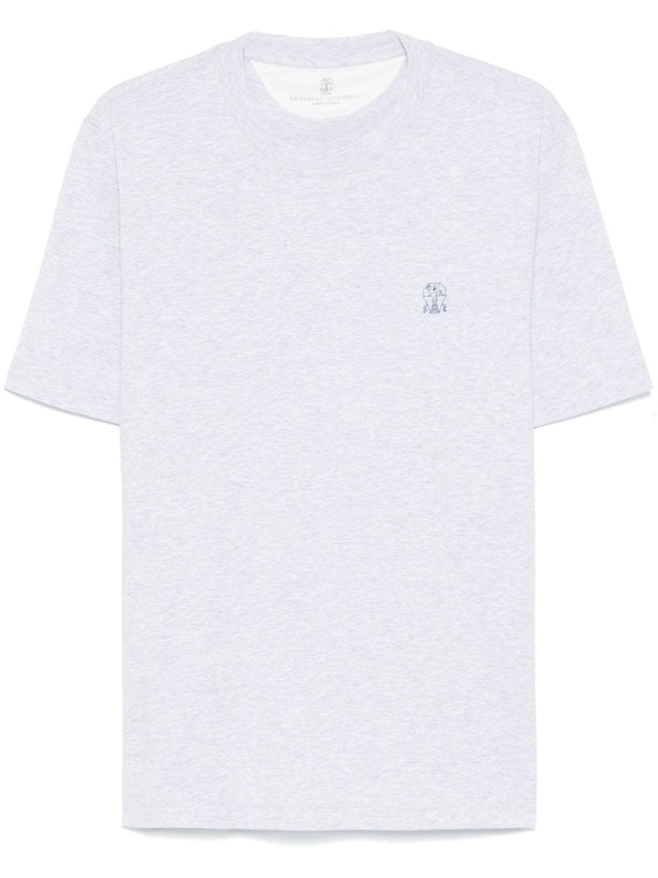 Brunello Cucinelli Topwear Brunello Cucinelli T-shirts and Polos Light Grey Brunello Cucinelli T-shirts and Polos Light Grey Brand