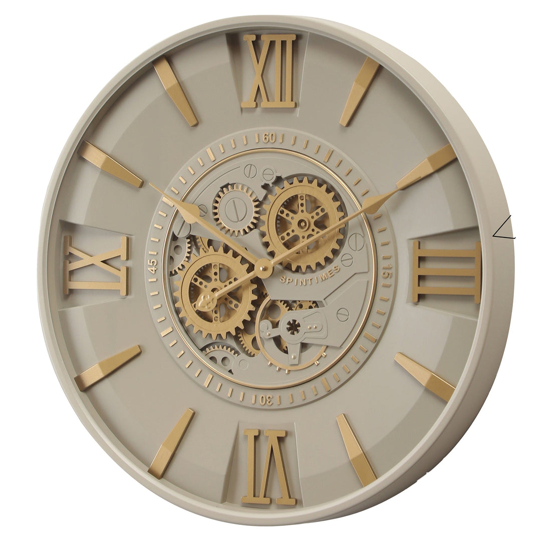 Chilli Wall Clock Savanah Round Moving Cogs Wall Clock Brand