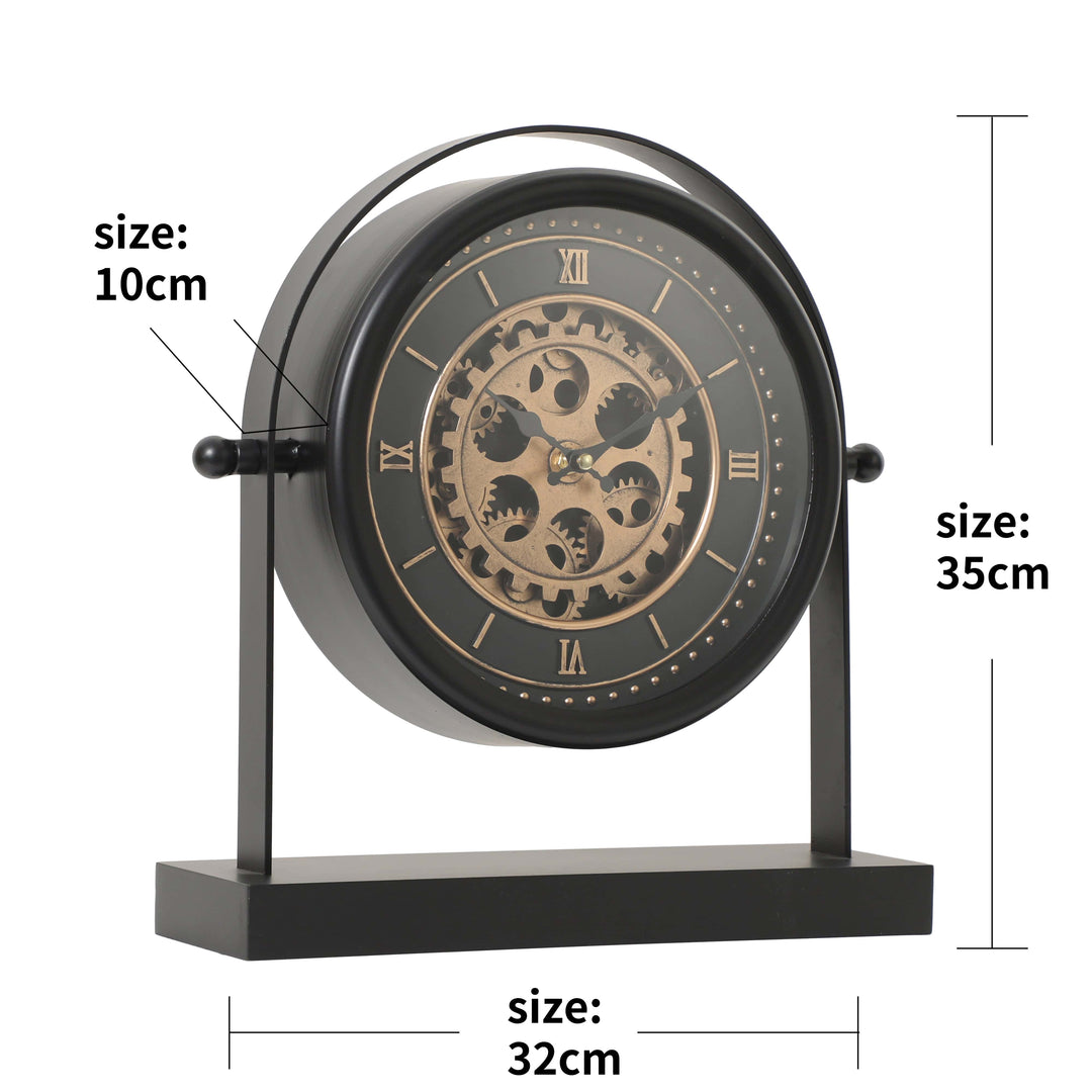 Chilli Wall Clock Sir Drummond Bedside Table Moving Cogs Clock Brand