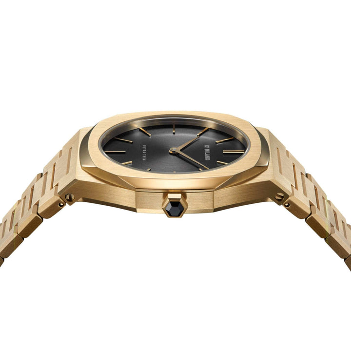 D1 Milano Watch D1 Milano Ultra Slim 34mm Gold Night Watch Brand